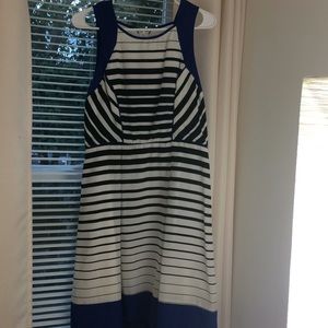Striped cocktail dress